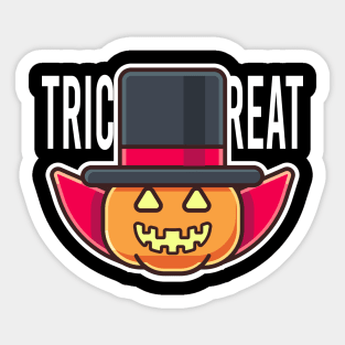 Pumpkin Trick or Treat Halloween Sticker
